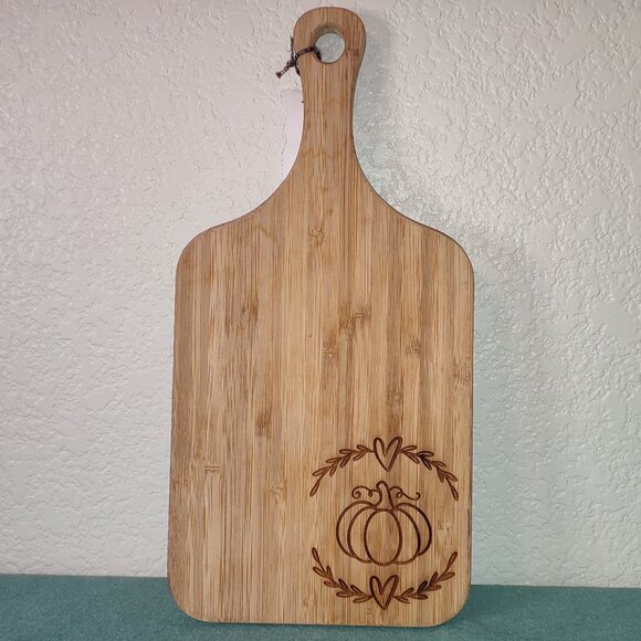 Pumpkin Cutting Board Halloween Decor Practical Kitchen Laser Cut Design - Picture 1 of 6